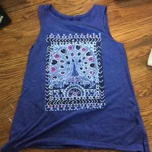 Lucky brand peacock tank top.